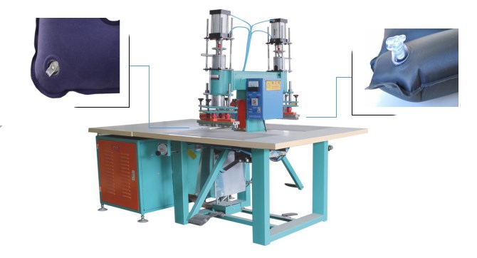 雙頭腳踏氣墊式高頻熱合機